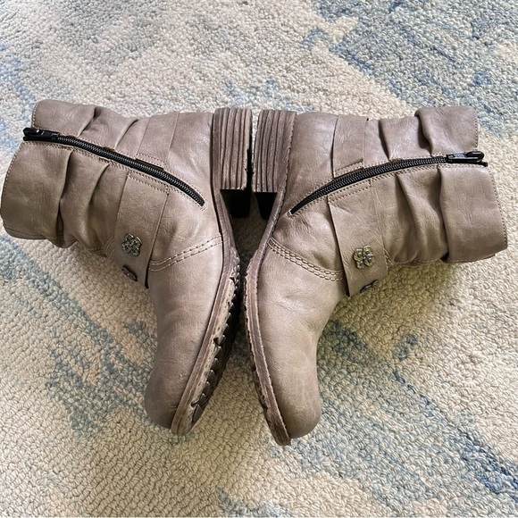 RIEKER PEGGY 98 DIESEL SUEDE LEATHER STUDDED MOTO ANKLE BOOTS SIZE 8 - Picture 13 of 15